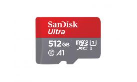 Sandisk Micro SD Ultra android kártya 512GB, Class 10, UHS-I (215424)